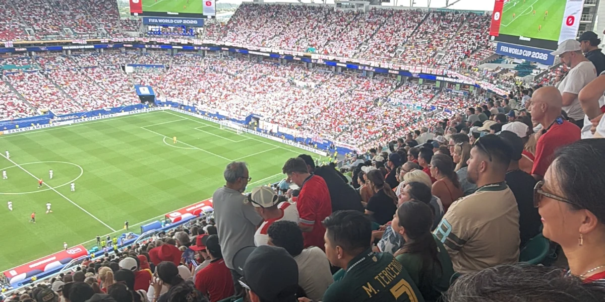 England football match, major event